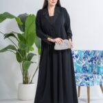 Laser Cut Abaya With Stone Work And Pure French Nada Fabric 120