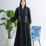 Embroideryd Abaya in Nada Fabric 131