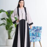 Double Colore Abaya in Nida Fabric 130
